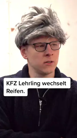 Wenn der KFZ Lehrling Reifen wechselt. #KFZ #varion #lehrling #reifenwechsel #reifen