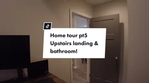 Highly requested home tour!!! PART 5. Upstairs landing & bathroom! #hometour #aesthetic #homesweethome #clean #interiordesign #organized #fyp #decor