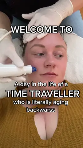 Literally aging backwards #timetravel #tiktokcanadacreates #skincare  #facialtreatment #dayinthelife #agingbackwards