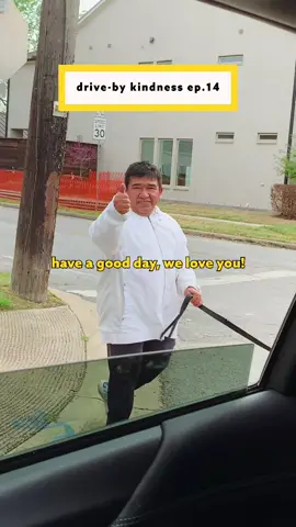 the kind gentleman at the end MADE OUR DAY 💛 drive-by kindness ep.14 #drivebykindness #spreadkindness #spreadlove #bekind #fyp #dallas