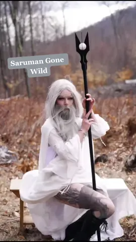 May the ghosts of Tolkien & Christopher Lee forgive me  ##AprilFools#Saruman #lotr #lordoftherings #cosplay #wizard #tolkien #genderbendcosplay #fypシ