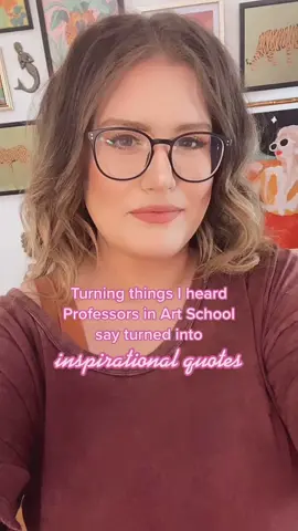 Art school gives you thick skin, who else feels me? #artschoolthings #graphicdesignerlife #inspirationalquoteschallenge #designschool #artprofessor