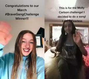 #duet with @funny_girl0526 CONGRATS to our #BraveGangChallenge winner from the March creativity contest!  This song is SO inspiring. ILY🦋 #bravegang