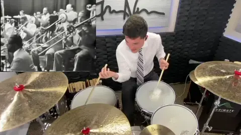 #drums #music #fyp #drumsolo #drummer #musical #foryou #tricks #xyzabc #musical #whiplash #franksinatra #jazz