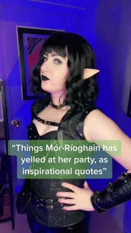 She had to repeat the last one several times... 🤦‍♀️ #dndtiktok #cosplay #ttrpgtok #shadarkaioc #lgbtqia