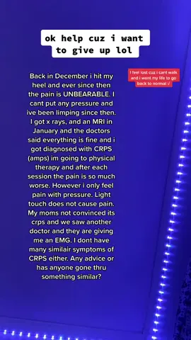 I have nowhere else to turn so please help lolz #crps #footpain #heelpain #injury #problem #help