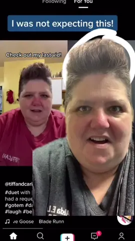 #greenscreen she got me again! #haha #fyp #funny #tiffandcari #rickrolled #Love #bekind #foryoupage #dancer #tiffreacts #yourewelcome