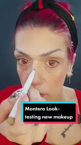Montero Insp Red Graphic Look- @lilnasx 👹❤ #montero #callmebyyourname #makeuptransformation #makeuptutorial #makeupreview