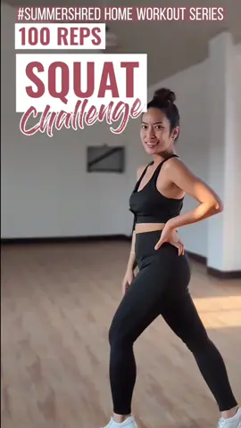 How about a 100 REP #squatchallenge ? G? Let's #summershred !!! #teameeworkouts #tiktokskwela #workoutchallenge #FitAtHome