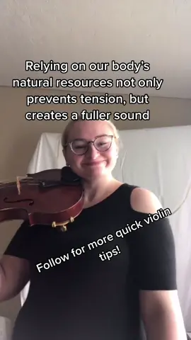 Here’s a quick violin/viola tip for getting a fuller, richer, bigger sound #violin #freelesson #viola #teacher #violintips