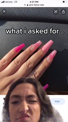 #greenscreen miss girl did in fact pop off #nails #nailart #nailtechnician #acrylics #design #fyp