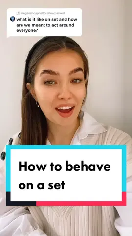 Answer to @megamindsphatforehead how to behave on set #aspiringactor #actingcoach #actor #acting #tvset #film