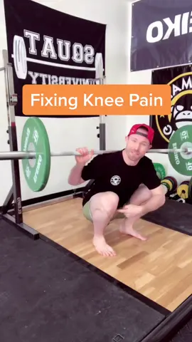 For more help: “4 Tips For Knee Pain” on my YouTube.📲 #kneepain #squat #gym #Fitness