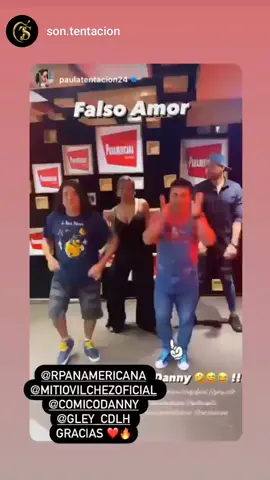 hoy nos visito paula son tentación en la radio @rpanamericana @paula_tentacion24