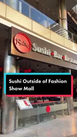 RA Sushi outside of Fashion Show Mall 🍱🍣  perfect place to eat after shopping! So yum. #vegastiktok #vegasfoodie #vegas2021  #fashionshowmall #wynn