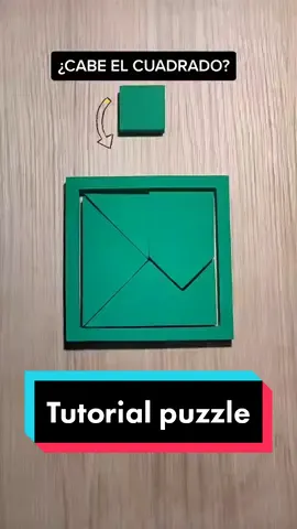 Responder a @carlosepachon ¿hay espacio para el cuadrado? #dificil #tutorial #manualidad #reto #puzzle #imposible #rompecabezas #solucion