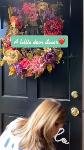 Door decor❤️ #alittleextra #doordecordiy