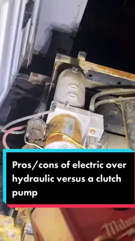 Reply to @giuseppe_dipaolo pros and cons of electric over hydraulic versus a clutch pump #dumptrucks #mechanic #dieselmechanic ￼