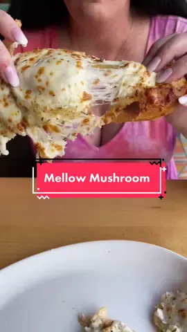 The best way to celebrate 4/20 is at Mellow Mushroom! #cheesepull #sarasotaflorida #pizzagirl #cheesebread #tampafoodie #foodtiktok #mellowmushroom