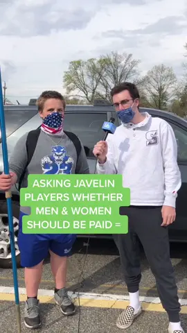 Asking #Javelin players whether men and women should be paid equal 🤔💭 #askingpeoplequestions #equality #femaleempowerment #javelinthrower