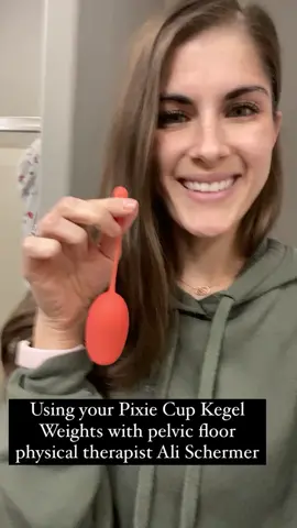 Using Kegel Weights with Pelvic Floor Therapist Ali! #kegelexercises #PixieCup #bladdercontrol #kegelweight #workout #kegels #kegeltraining #howto
