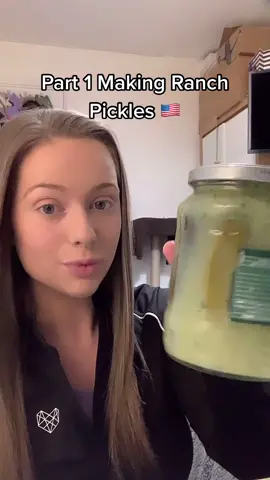 Part 1 Making Ranch pickles 🇺🇸 @snackqween made me do it! #american#british#americanfood#fyp#foryou#foryoupage#viral#trending