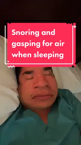 Snoring and gasping for air in OSA #obstructivesleepapnea #osa #snoring #luischugmd #LearnOnTikTok