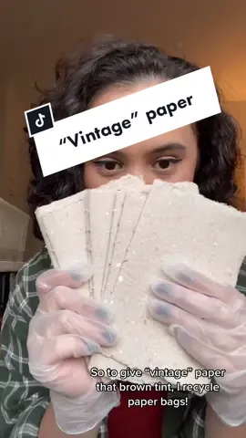 How I give my paper that “vintage” color!! #fyp
