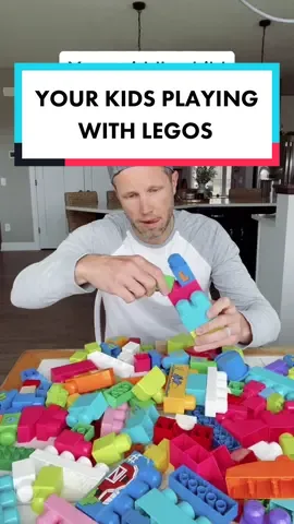 Your kids playing with Legos. #MomsofTikTok #dadsoftiktok #marriedlifehumor #birthorder