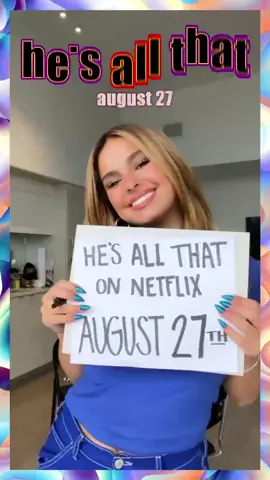 Who’s ready to make a bet? He’s All That drops August 27 on @netflix. @netflix @hesallthatthemovie