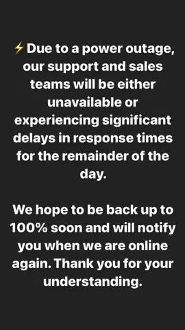 Power’s out 🤖. We’ll be back soon.