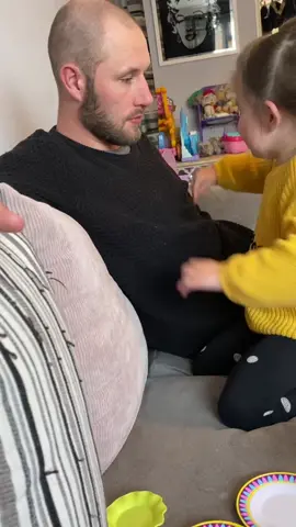 Tea party magic with my non verbal daughter 😂 #parentsoftiktok #specialneeds #send #fyp #fatherhood #princess #forkidspage