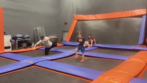My back popped about 10 times. I hurt, so bad. #OhNo #ohnono #pain #fail #getfit #trampoline