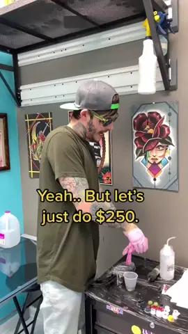 When your tattoo artist hooks you up! 😂 @justreallyodd #teamdestroy #tattoo #skit #meme #wholesomemoments