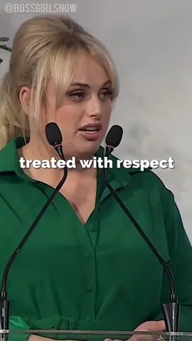 Your worthy and you should be treated with respect ❤ wise words @rebelwilson #rebelwilson #rebelwilsontiktok #motivationalspeech #femaleempowerment
