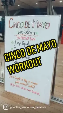 Our Cinco de Mayo workout! 🪅💪🏼🏋🏽‍♀️ #FriendlyFuture #canadianstrong #Fitness #workout #exercise #goodlifefitness