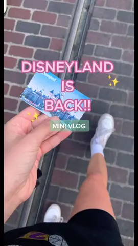 DISNEYLAND IS BACK! There’s more on my Youtube channel so be sure to subscribe 💗✨🏰 #disneyland #disneylandreopening #Vlog #californiaadventure #fyp