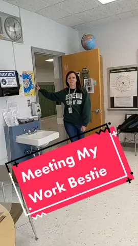 Meeting my work Bestie for the first time... #teachersoftiktok #fypシ #foryou #teachersof2020 #teachersof2021 #tiktokover30 #workbestie