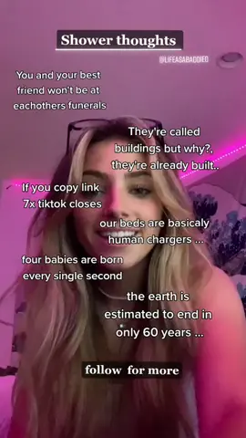 Shower Thoughts! <3 #lifeasabaddie0 #baddietips #fyp #foryou #viral #xyzbca
