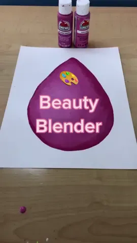 How to🎨 a BEAUTY BLENDER #beautyblender #howtopaint #howtodraw #howtoblend #blendingcolors #arttutorial #beautyblenderchallenge #howto #blend #beauty