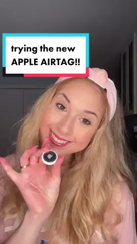 trying the new APPLE AIRTAG!! 🏷 #apple #appleairtag #unboxing #productreview