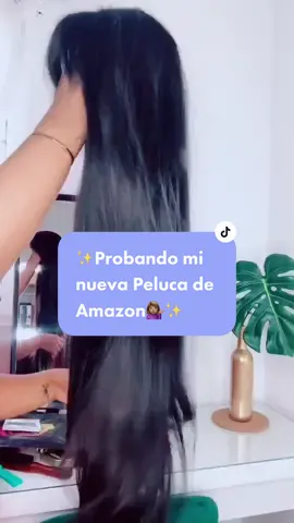 NUEVA PELUCA DE AMAZON 😍 like para parte 2 #amazonfashion #amazon #hair #wig