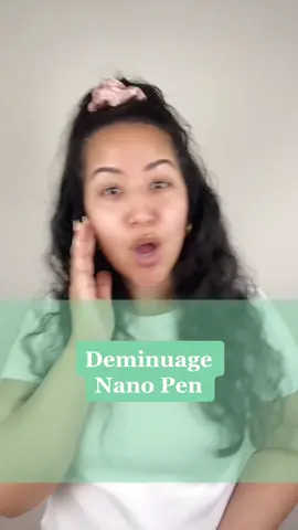 I’ve been using this Deminuage Nano pen for 3 weeks & have seen improvement in my skins texture! #ad #firmingskin #skintexture  #microneedling