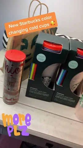 Can’t wait to create with these!!! #starbucksdiycup #starbuckscoldcups #starbuckscolorchangingcups #starbuckscustomcup #tiktokmommas