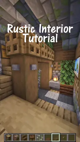 Minecraft Rustic Interior #fyp #Minecraft