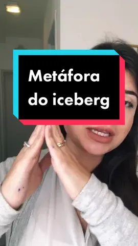 Metáfora do iceberg #metafora #dica #relacionamento #fy #pravoce #psicologia #terapia #autoconhecimento