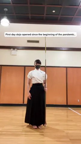 First day of group training since the pandemic #naginata #martialarts #なぎなた