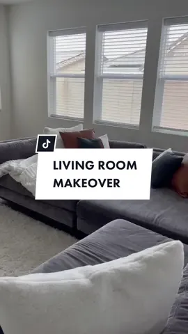 BIG DIFFERENCE #newhomeowners #newbuildtohome #livingroommakeover #livingroomdecor #newconstructionhome