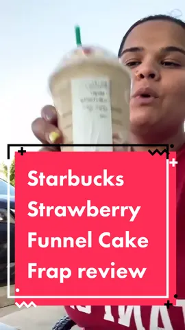My honest review of the #starbucks #strawberryfunnelcakefrap 🎢 🎢