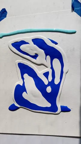 Random study I did. Inspo by #matisse #blue #fyp #fypart  #scraper #oddlysatifying #satisfyng #justvibing #arthistory  #acrylicpaint #artistsupport